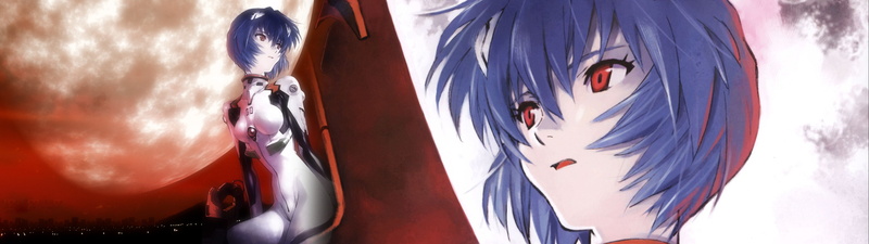motion, people, panoramic, flying, sky, car, mode of transportation, ayanami rei neon genesis evangelion moon face anime girls sitting red eyes blue hair plugsuit