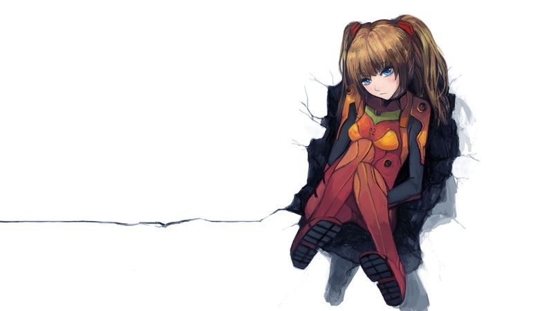 neon, evangelion, plugsuit, girl, anime, genesis, 1080P, white