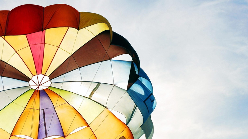 balloon, parachuting, 1874x1054, hot, jumping, 720P, air, hd, skydiving, jump
