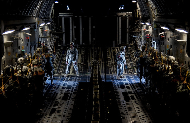 1080P, group of people, architecture, built structure, para, aircraft, high angle view, technology, parachute, indoors, travel, lifestyles, rail transportation