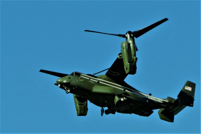 Fly, blue, clear sky, government, motion, propeller, departure, helicopter, low angle view, Flight, rotor, mode of transportation, weapon, no people, Aircraft
