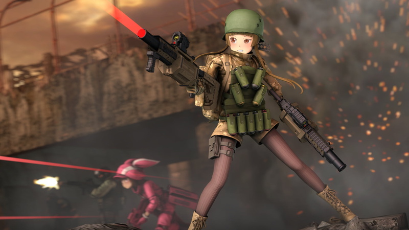 LLENN (Sword Art Online), 1080P, Karen Kohiruimaki, Miyu Shinohara, Fukaziroh (Sword Art Online), Sword Art Online, Sword Art Online Alternative: Gun Gale