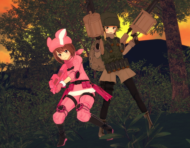 Sword Art Online, Karen Kohiruimaki, Miyu Shinohara, Fukaziroh (Sword Art Online), 2K, Sword Art Online Alternative: Gun Gale Online, LLENN (Sword Art