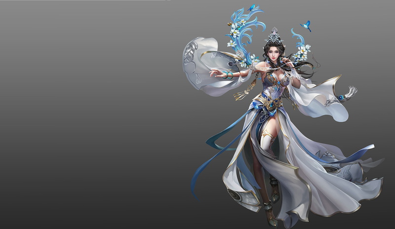 fantasy, spring, girl, 239243yhdo, the game, sol .., 2K, costume design, magic, art