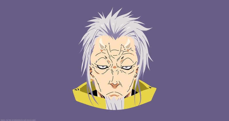 Hakurou (That Time I Got Reincarnated as a Slime), 8K, Face, Anime, That Time I Got Reincarnated as a Slime, Minimalist