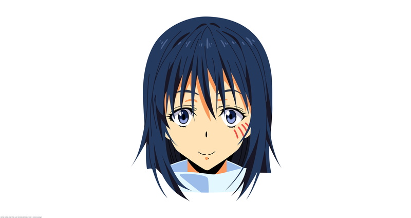 Smile, Minimalist, 8K, That Time I Got Reincarnated as a Slime, Anime, Vector, Shizue Izawa, Face
