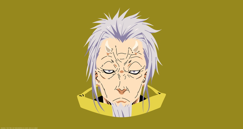 8K, Face, Minimalist, Anime, Hakurou (That Time I Got Reincarnated as a Slime), That Time I Got Reincarnated as a Slime