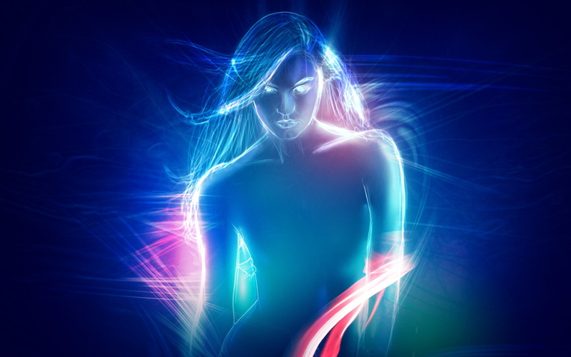 illustration, abstract, best, download, girl, pink, teal, 2K