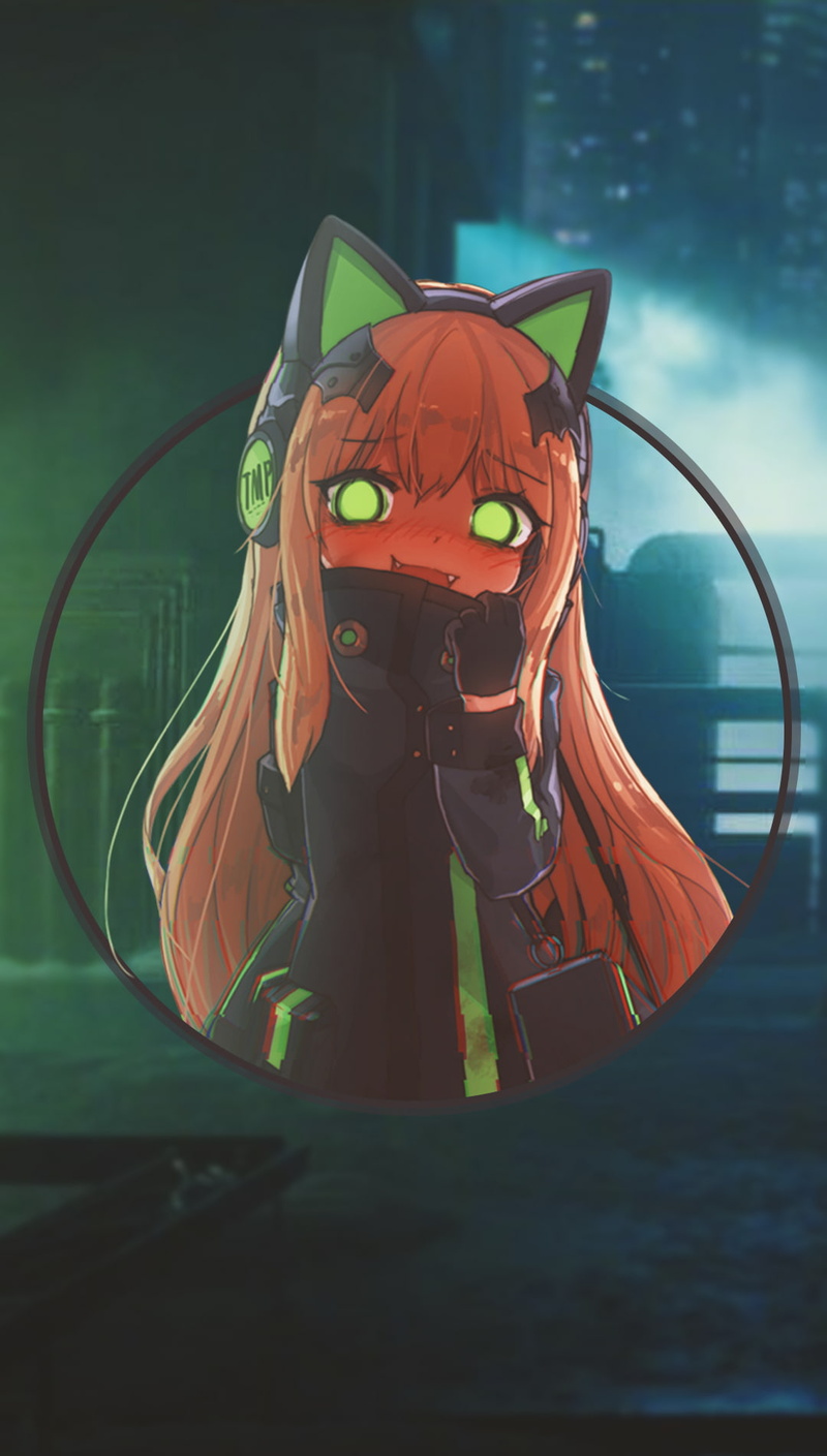 headphones, anime, 720P, anime girls, picture-in-picture, cyberpunk