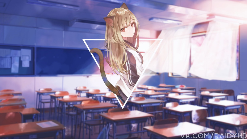 anime girls, anime, picture-in-picture, 1080P