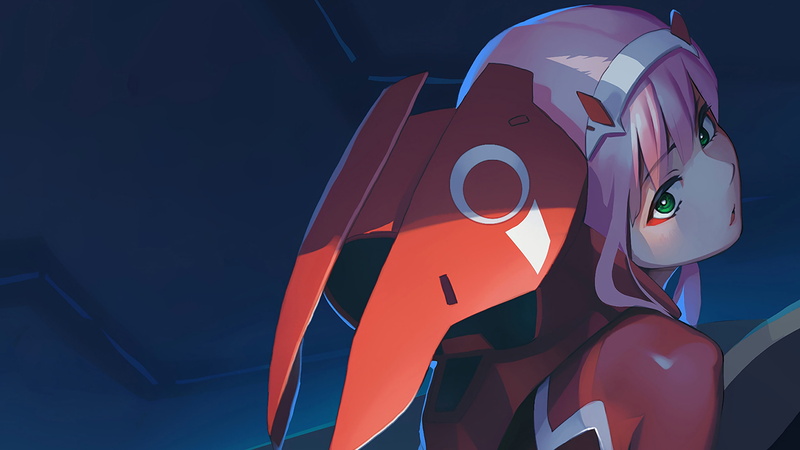 Darling in the FranXX, pink hair, anime, Zero Two (Darling in the FranXX), 4K, anime girls
