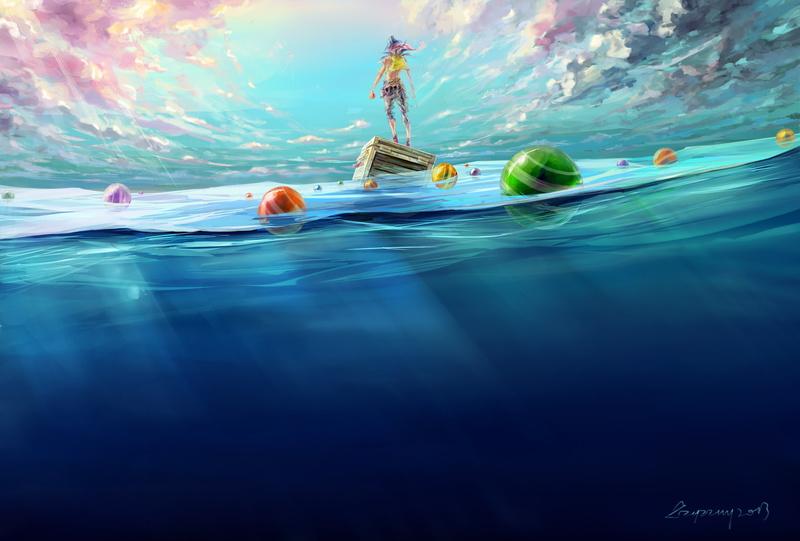 sky, 720P, water, original, clouds, zzyzzyy