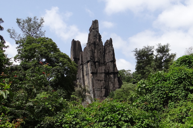 built structure, mohini shikhar, outdoors, the past, plant, landscape, india, no people, travel destinations, cliff, Karst, cloud - sky, history, uttar kannada