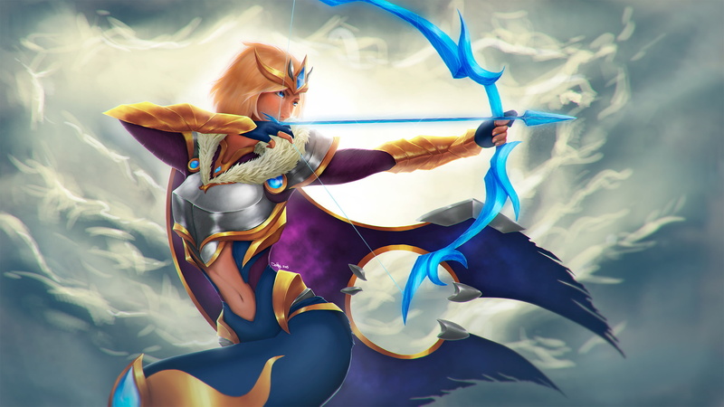 concept, shooter, 2K, legends, league, victorious, ashe, warrior, skin, hd