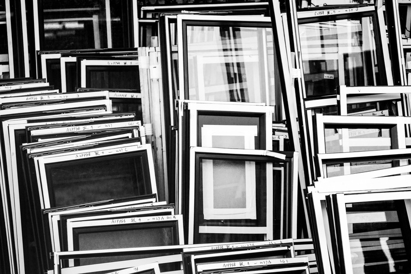 absence, frame, outdoors, close-up, repetition, building, box, day, no people, full frame, blank, built structure, building exterior, shelf, lot, background