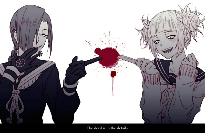 Crossover, Himiko Toga, Magane Chikujoin, My Hero Academia, 720P, Re:Creators, Anime