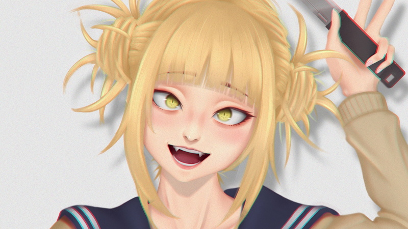 Boku no hero, Boku no Hero Academia, anime, 1080P, Himiko Toga