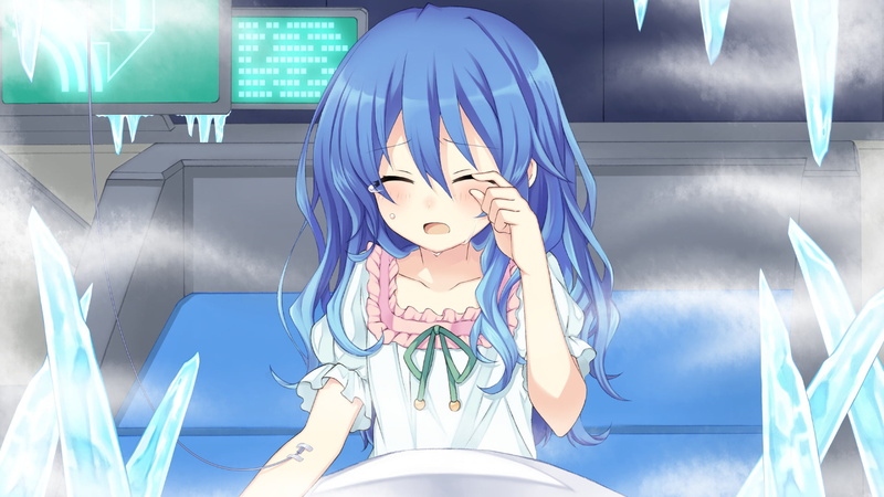 technology, human body part, front view, Yoshino (Date A Live), 1080P, Blue Hair, indoors, low angle view, communication, blue, human representation, connection