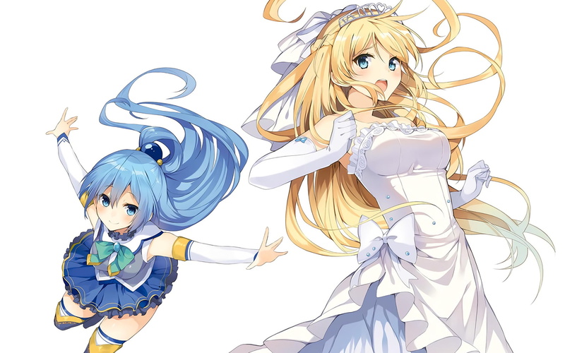 Anime, KonoSuba – God’s blessing on this wonderful world!!, KonoSuba, Darkness (KonoSuba), 1080P, Aqua (KonoSuba)