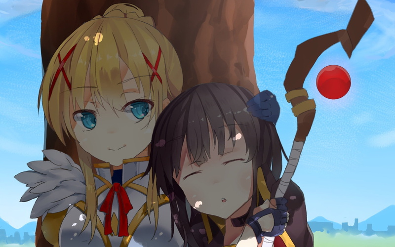1080P, KonoSuba – God’s blessing on this wonderful world!!, Anime, Megumin (KonoSuba), Darkness (KonoSuba)