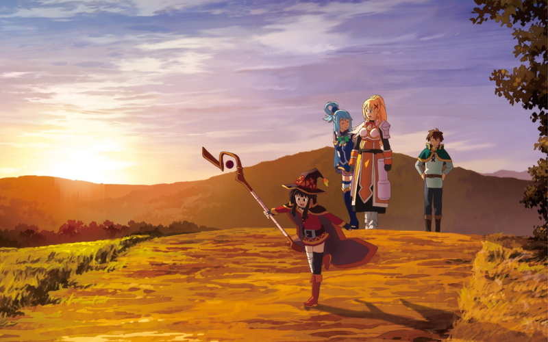 Aqua (KonoSuba), 1080P, Kono Subarashii Sekai ni Shukufuku wo!, Satō Kazuma (Kono Subarashii Sekai ni Shukufuku wo!), Megumin