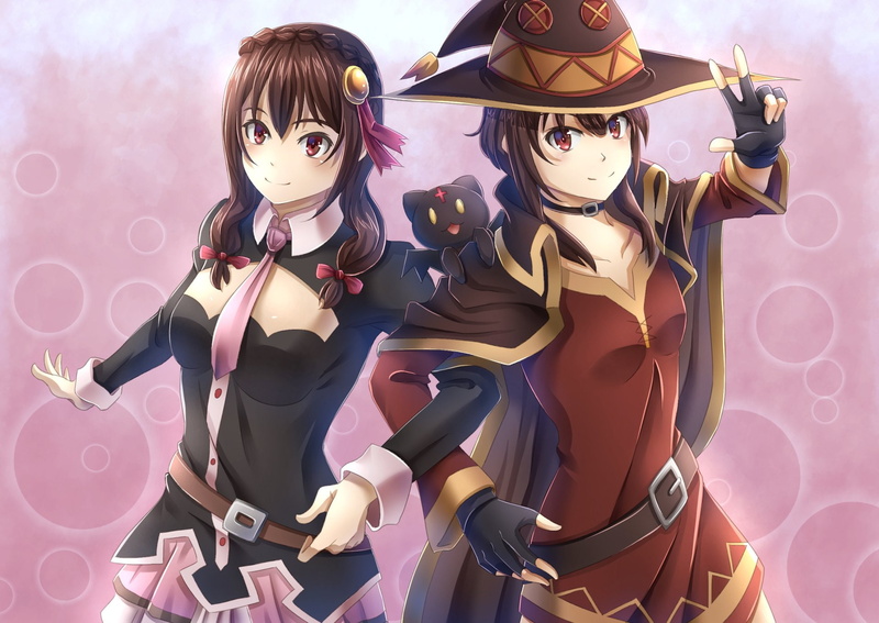1080P, Yunyun (KonoSuba), Megumin (KonoSuba), KonoSuba – God’s blessing on this wonderful world!!, Anime