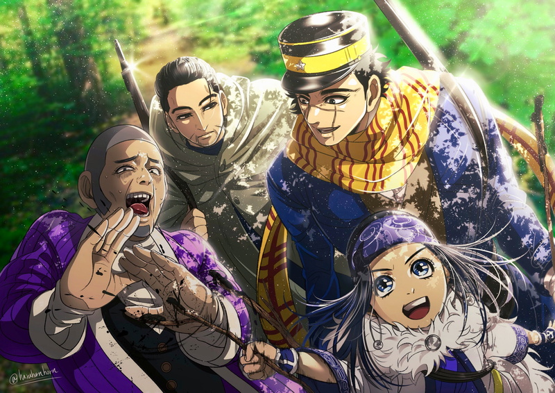 Golden Kamuy, Yoshitake Shiraishi, Anime, Ogata Hyakunosuke, Saichi Sugimoto, 1080P, Asirpa (Golden Kamuy)