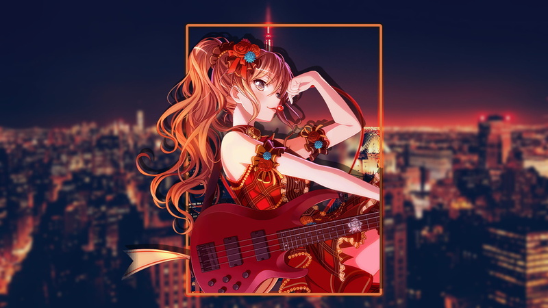Imai Lisa, city, 1080P, guitar, BanG Dream!