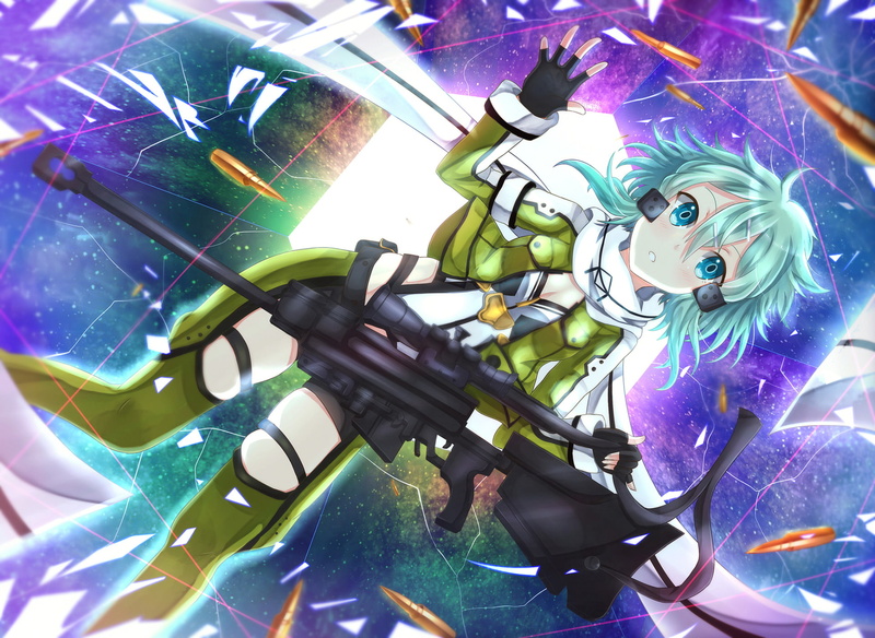 Sword Art Online II, Sinon (Sword Art Online), Sword Art Online, 1080P, Asada Shino