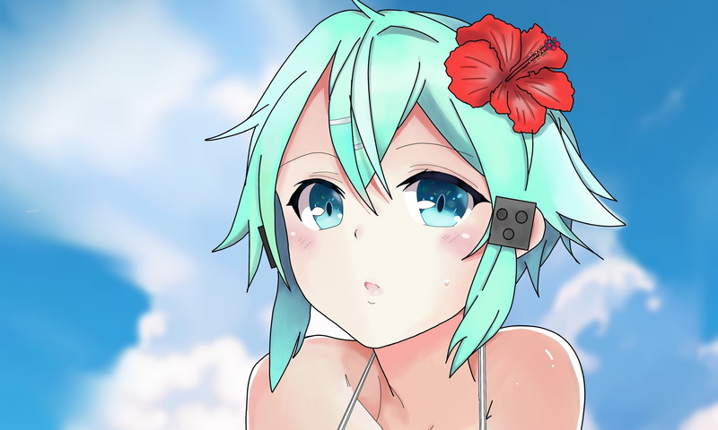 Sword Art Online, 2K, Sinon (Sword Art Online), Sword Art Online II, Shino Asada