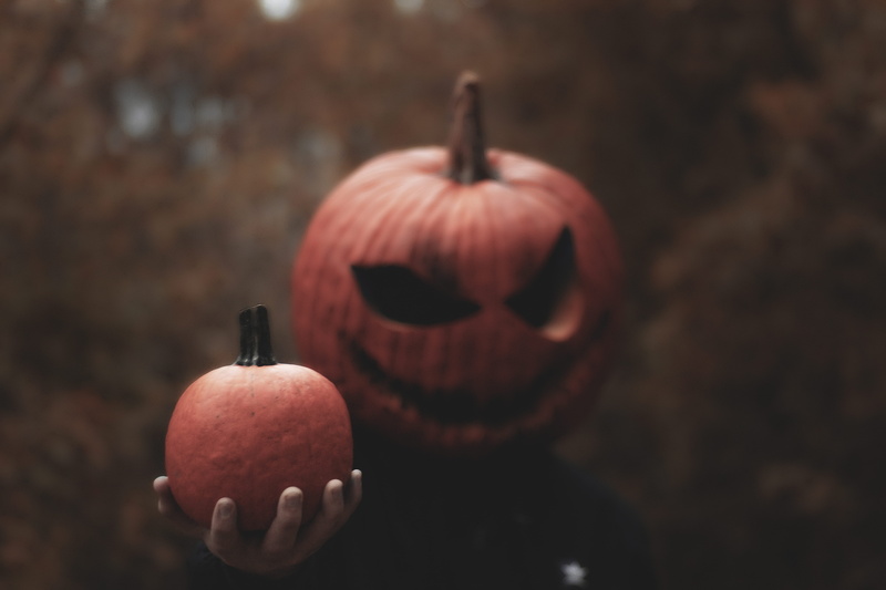 vegetable, holiday - event, patch, evil, 5K, wearing, jack o lantern, plant stem, food and drink, fruit, holding, anthropomorphic, food, creativity, tree
