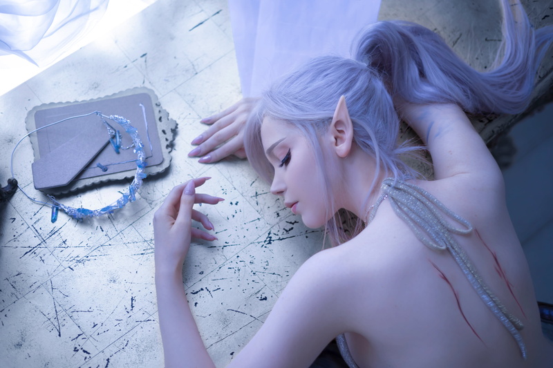 indoors, model, women indoors, cosplay, Sayathefox, bare shoulders, long hair, 5K, women