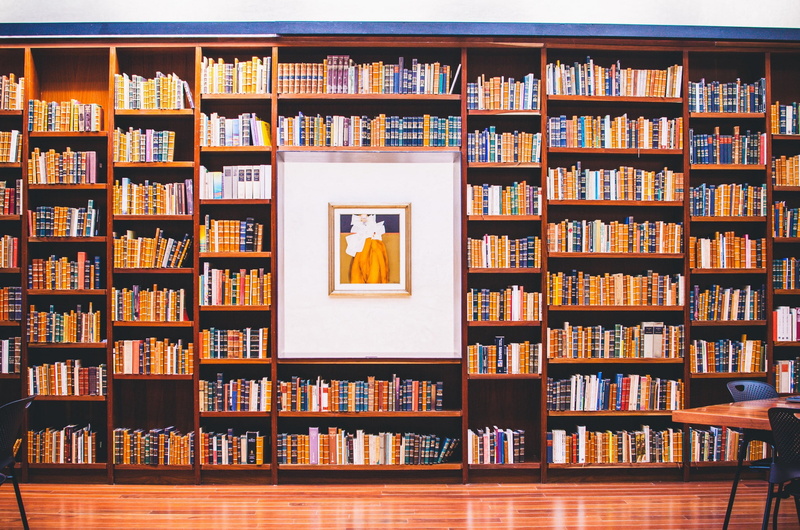 picture, 1080P, a lot, books, library, shelves