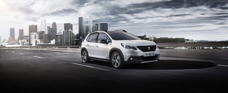 crossover, Peugeot 2008 GT Line, white, Geneva Auto Show 2016, 4K