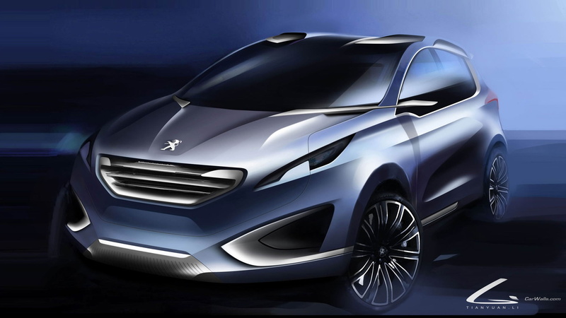 concept cars, Peugeot Urban Crossover, car, 1080P