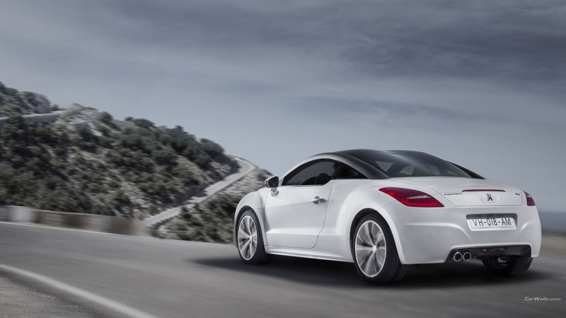motion, Peugeot RCZ, tree, car, sports car, luxury, cloud - sky, land vehicle, vehicle, on the move, white cars, racecar, nature, outdoors, day, sky, mode of transportation