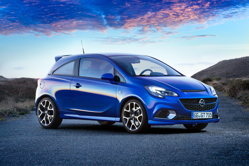 hatcback, blue., 4K, opel corsa VXR