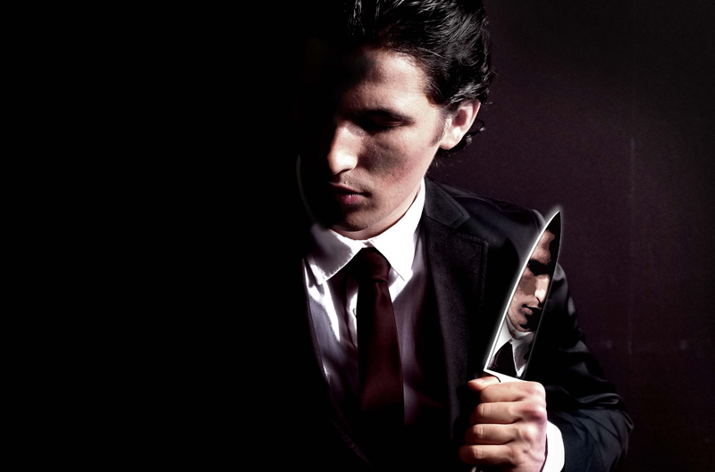 black background, 4K, christian bale 4k download pictures for pc, dark, contemplation, business person, menswear, businessman, well-dressed, business