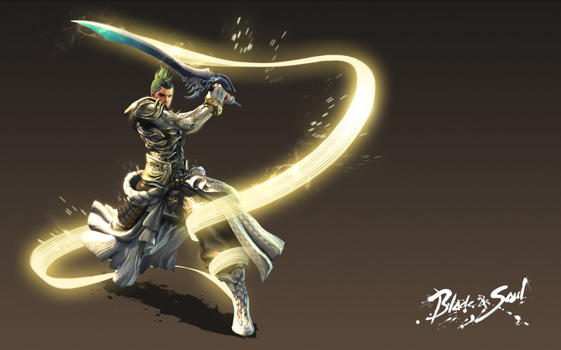 video games, bns, 2K, Blade And Souls, simple background, sword, Fantasy Men
