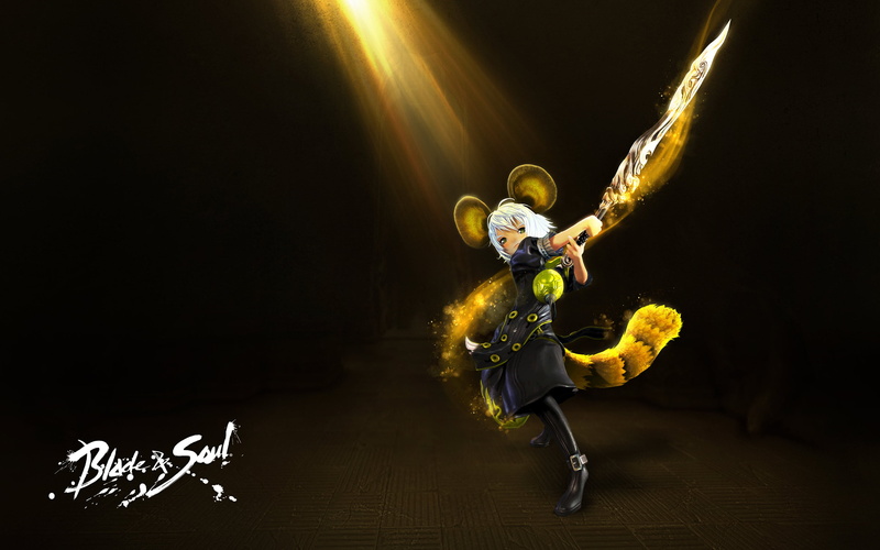 anime girls, 2K, anime, Blade And Souls, mouse ears, bns, sword, video games