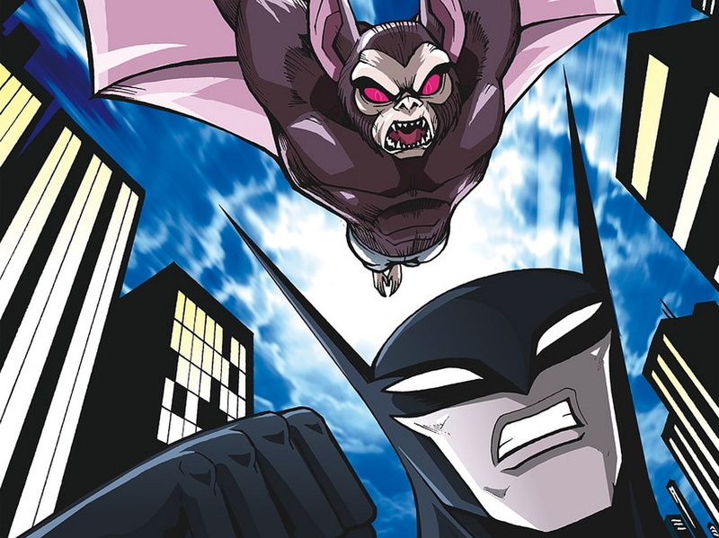 sky, emotion, architecture, outdoors, beware the batman, art and craft, nature, mask, 720P, mask - disguise, city, building exterior, disguise, day, blue