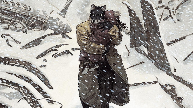 detective, art, drawing, cat, illustration, comics, 1080P, blacksad, animal