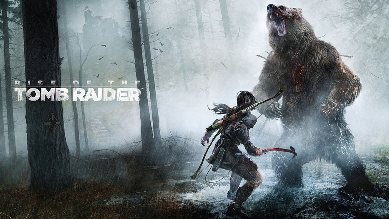 Lara croft, nature, outdoors, Bear, Ice ax, 1080P, transportation, Art, day, built structure, communication, architecture, sign, Rise of the tomb raider