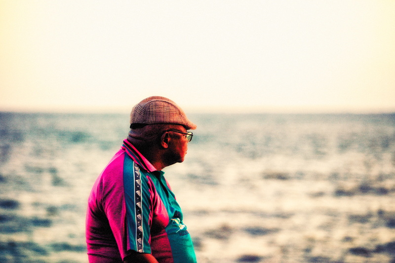 adult, sky, focus on foreground, marginal, meditation, sea, maputo, mindfulness, south africa, man, standing, cap, young adult, africa, 5K, clothing, beach