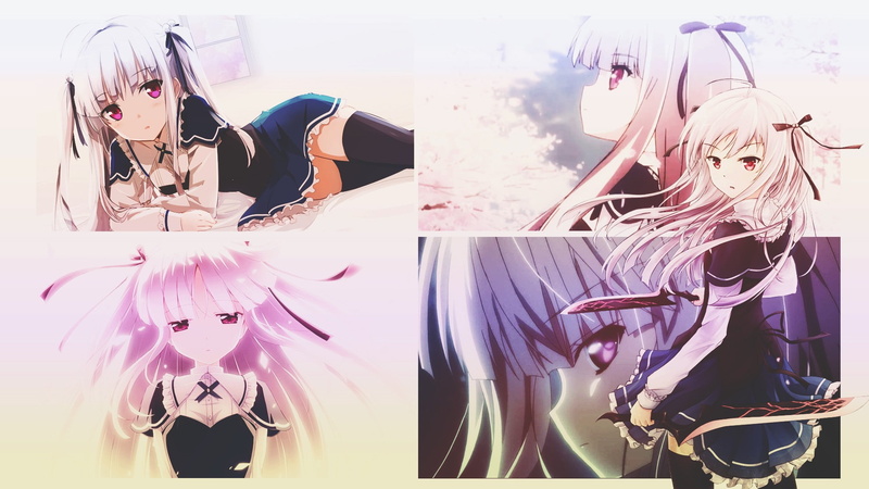 Absolute Duo, anime girls, young women, real people, hair, leisure activity, human representation, mannequin, clothing, beautiful woman, pink color, digital composite