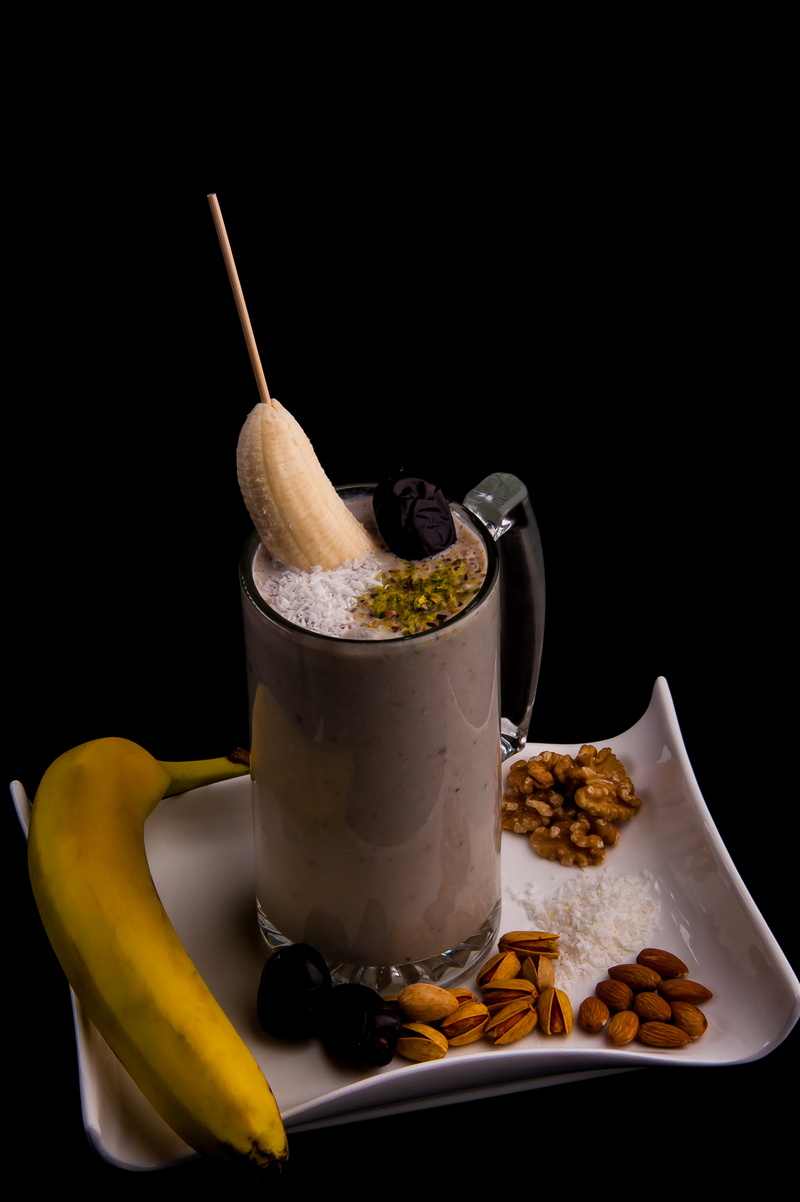 coffee - drink, banana, kitchen utensil, date, spoon, table, food, majoon, indoors, food and drink, no people, coffee, still life, dessert, studio shot