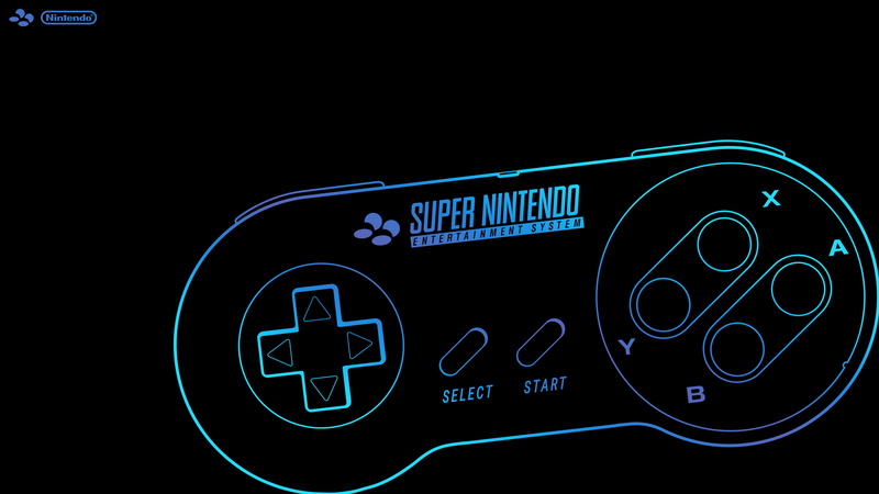 16-bit, SNES, controllers, console, Super Nintendo, Nintendo, PAL, logo, 4K