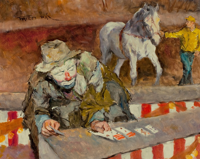 2K, clown, Pal Fried, Solitaire, horse, card
