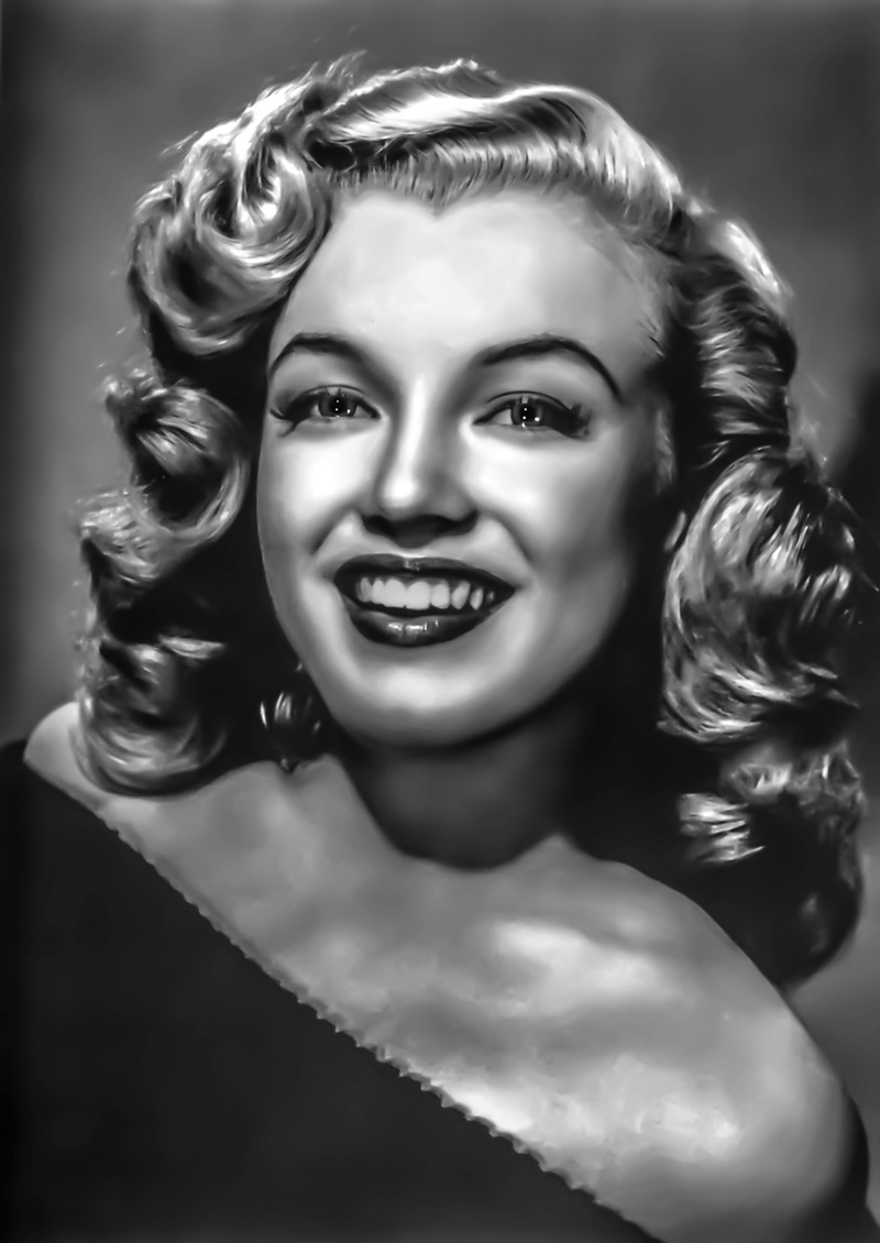 hairstyle, smiling, emotion, marylyn monroe - female, women, portait, young adult, film, real people, females, one Person, 2K, looking At Camera, beauty