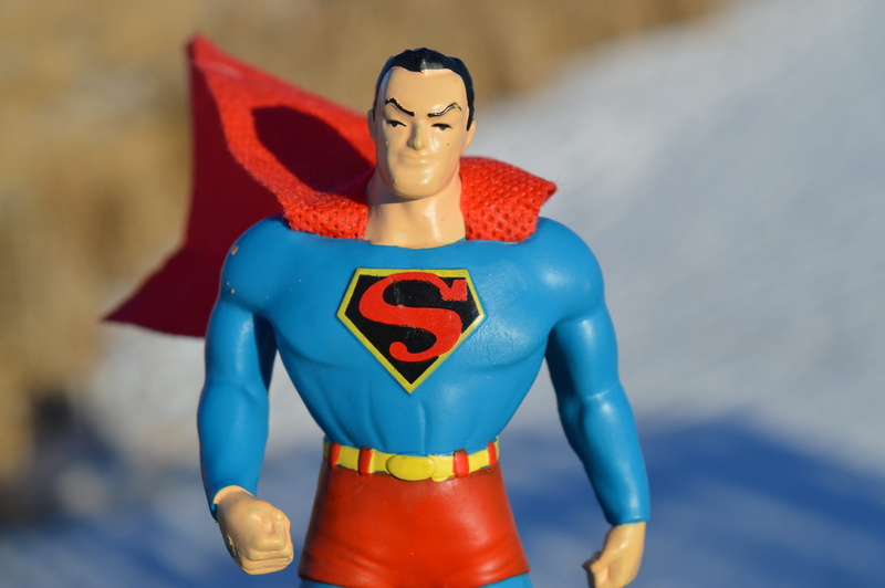 representation, female likeness, red, action figure, blue, toy, focus, powerful, doll, strong, art and craft, 5K, creativity, cape, figurine, hero, success